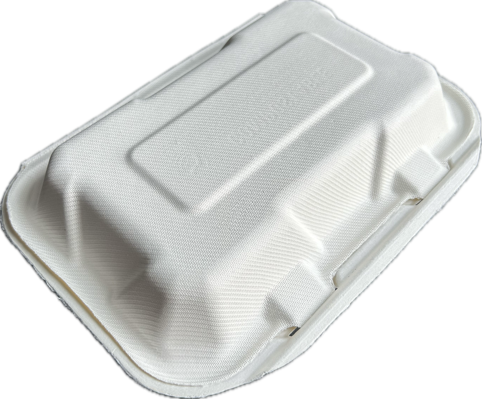 9x6 Compostable Fiber Hinged Togo Box