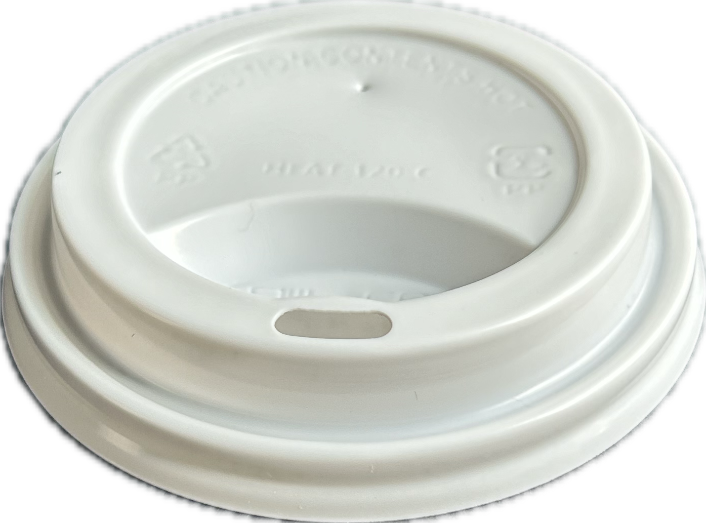 8 oz. PP Sipper Lid - White
