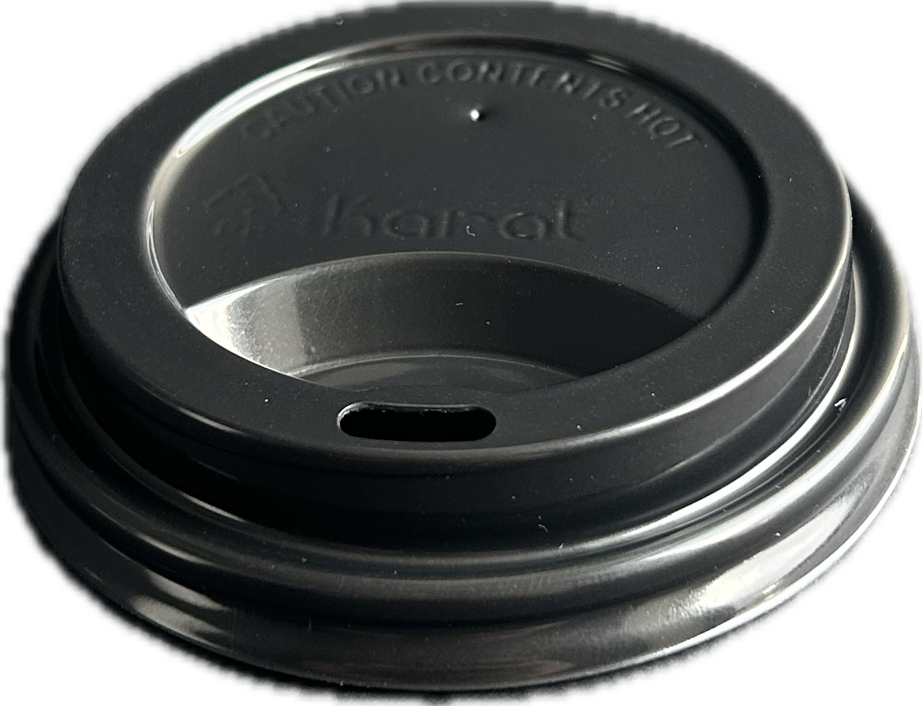 8 oz. PP Sipper Lid - Black