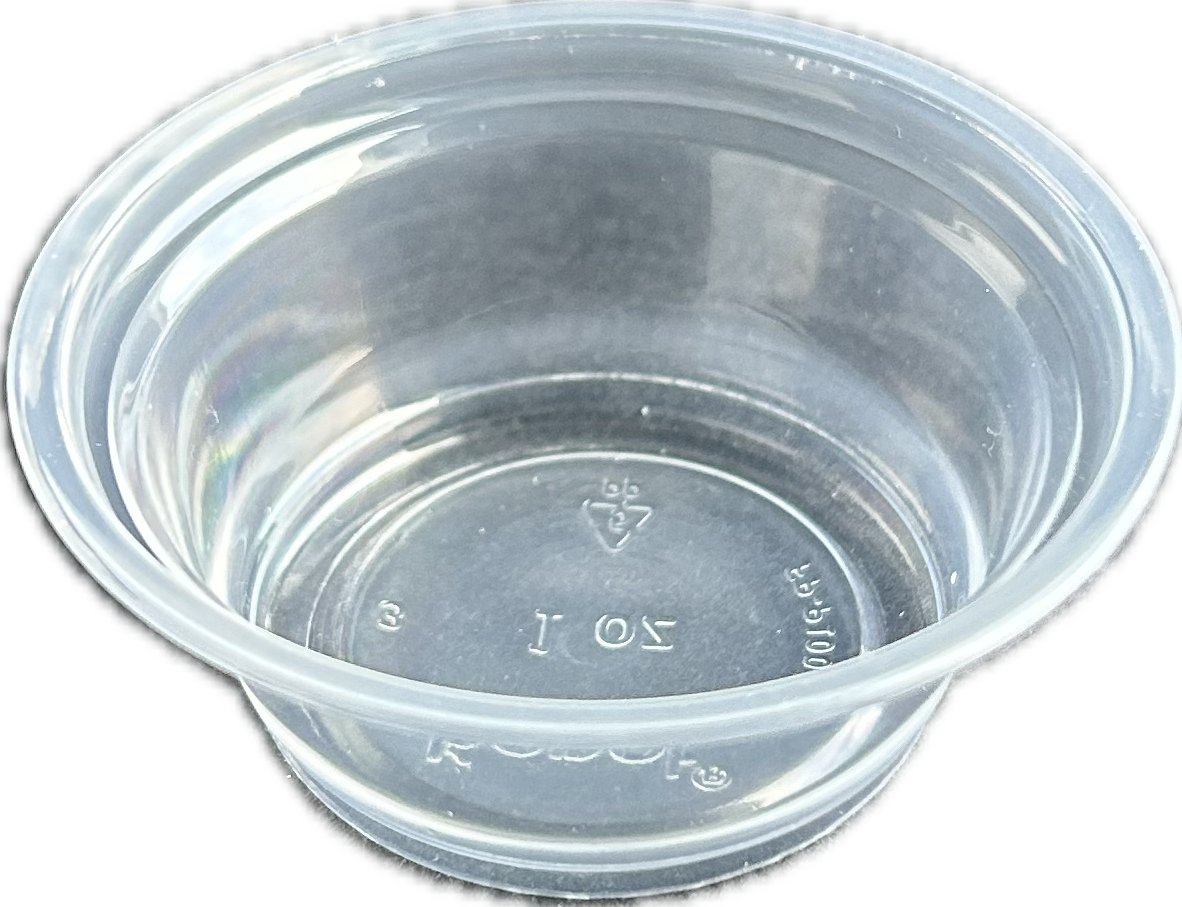 1 oz. Squat PP Souffle Cup - Clear