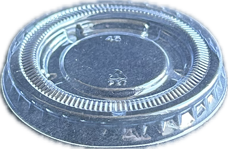 Small PP Souffle Lid (.5oz  1oz) - Clear