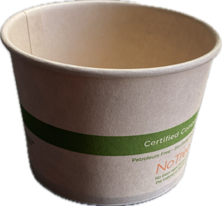 8 oz. Compostable Paper Food Container  (Special Order)