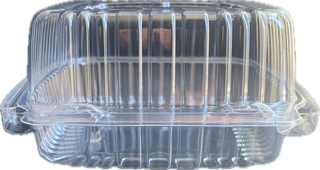 5x5 PS Hinged Togo Box - Clear