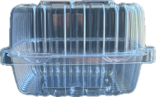 6x6 PS Hinged Togo Box - Clear