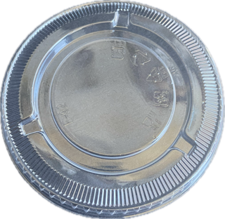 9-12 oz. PET Flat No Hole Lid 92mm - Clear (Special Order)