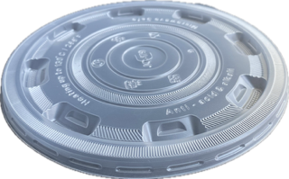 36 oz PP Injection Molded Hot Food Container Lid - Clear