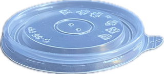 8 oz. PP Paper Food Container Lid - Clear