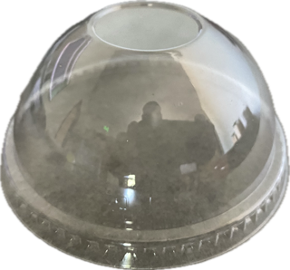 9-12 oz. PET Dome No Hole Lid 92mm - Clear