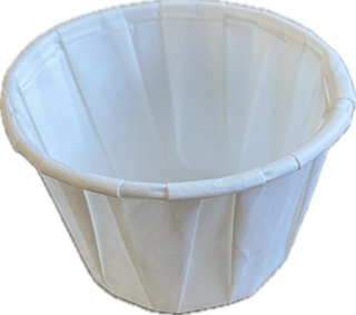 2 oz. Paper Pleated Souffle Cup - White