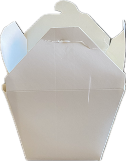 32 oz. Paper Food Pail - White